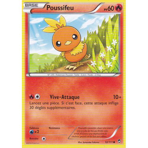 Carte Pokemon - Poussifeu - 12/111 - Xy Poings Furieux - 