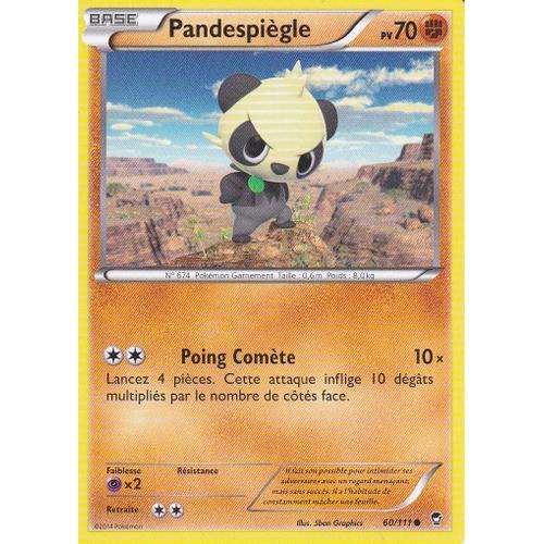 Carte Pokemon - Pandespiegle - 60/111 - Xy Poings Furieux - 