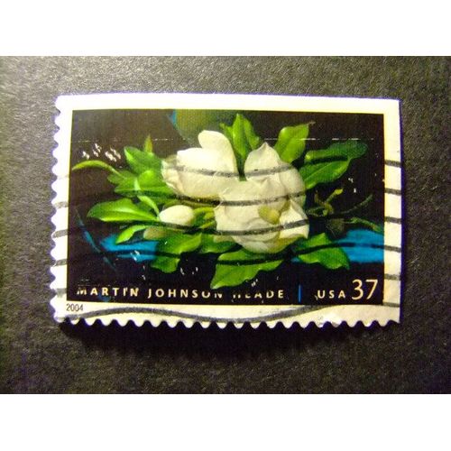 Timbres - Etats-Unis D¿Amerique 2003 - Martin Johnson Heade (  Pientre ) Fleurs Magnolia - Yvert & Tellier Nº 3572 º Fu