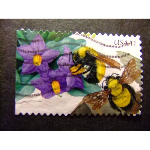 Timbres - Etats-Unis D¿Amerique 2007 - Pollinisation - Yvert & Tellier Nº 3935 -3936 º Fu