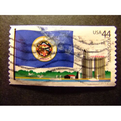 Timbres - Etats-Unis D´Amerique 2009 -Drapeaux Des Etats Americains - Yvert & Tellier Nº 4182 º Fu