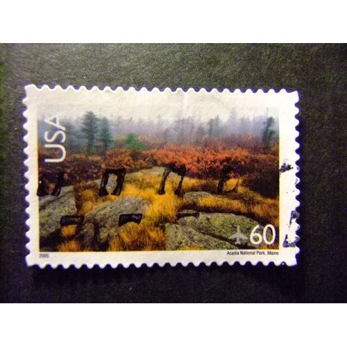 Timbres - Etats-Unis D¿Amerique 2001 - Park National Acadia - Yvert & Tellier Nº Pa 130 º Fu