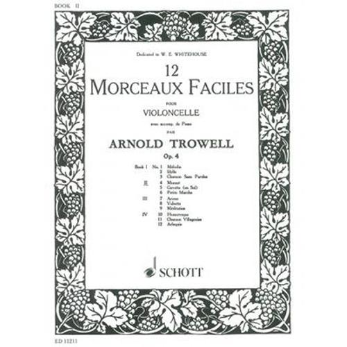 12 Morceaux Faciles Pour Violoncelle Opus 4 - Volume 2