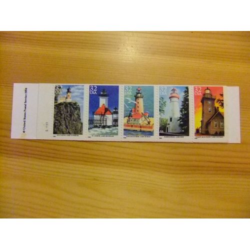 Timbres - Etats-Unis D´Amerique 1995 - Phares Des Grands Lacs - Yvert & Tellier Nº C2343 ** Mnh