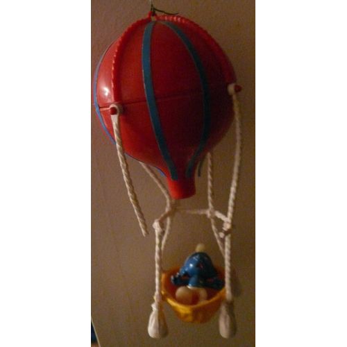 Détails Sur  Ancien Kinder Maxi Ei Vintage Egg Smurf Schtroumpf Ballon Mit Schlumpf 1991 Rare