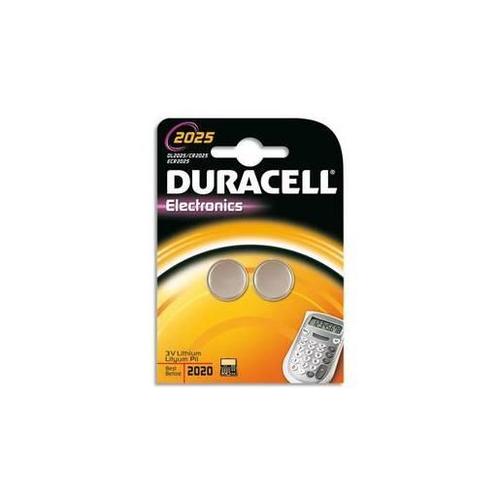 DURACELL Blister de 2 piles 2025 lithium