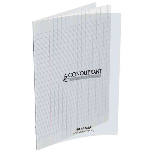 Conquérant Sept Cahier Couverture Polypro 240 X 320 Mm 96 Pages 90g Seyès Incolore