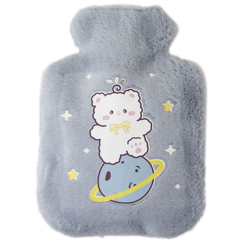 Chauffe-Mains En Poils De Lapin Doux, Bouillotte En Bleu Goodnice