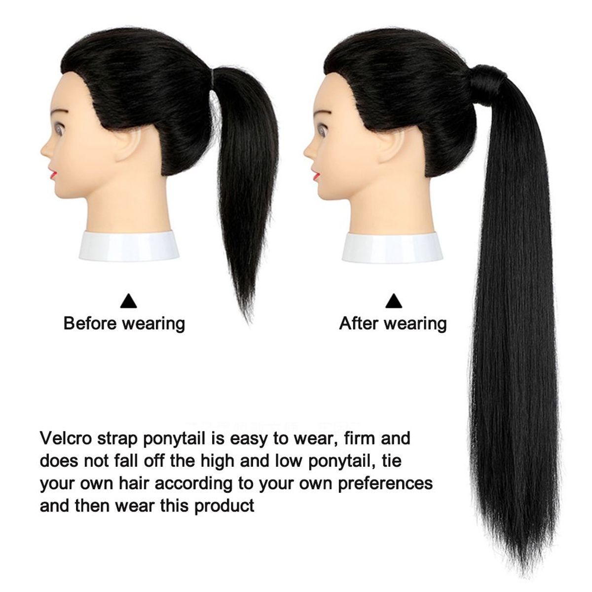 Pinces � Cheveux D'extension De Queue De Cheval � Clipser, F... - 3