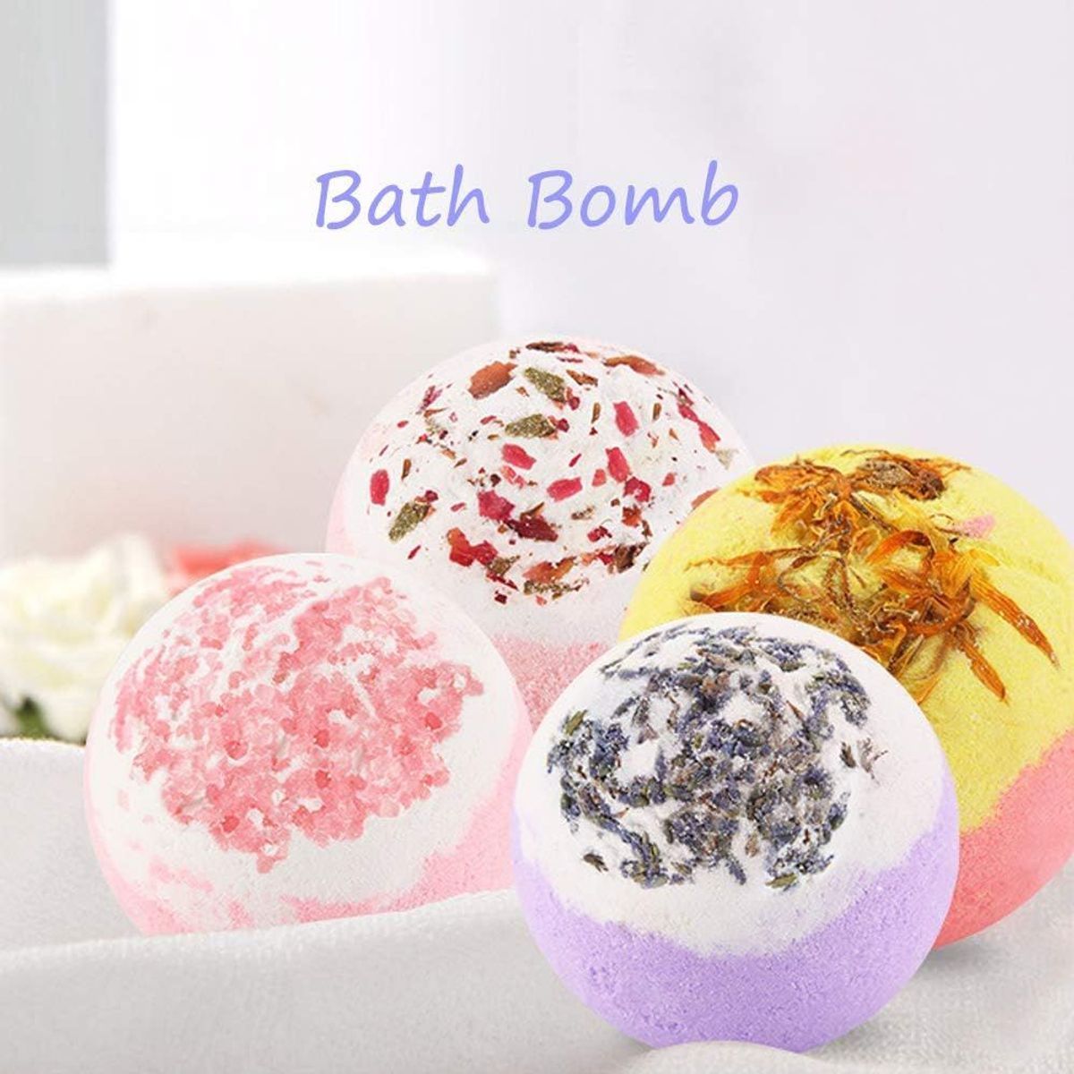 Coffret Cadeau De Bombes De Bain 4 Pièces Pour Bébés Filles Femmes Hommes Détente Goodnice 