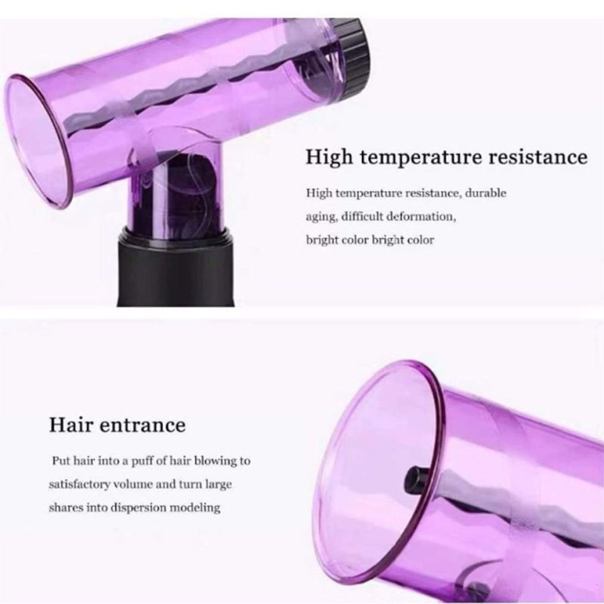 Sche-Cheveux Diffuseur Curl Bigoudi Vent Spin Sche-Cheveux... - 5