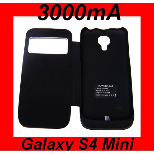 3000ma Coque Batterie Chargeur Avec Fenetre Pour Galaxy S4 Mini