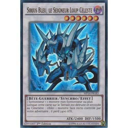 Sirius Bleu, Le Seigneur Loup Céleste - Mp14-Fr183 - Yu Gi Oh! - Ultra Rare