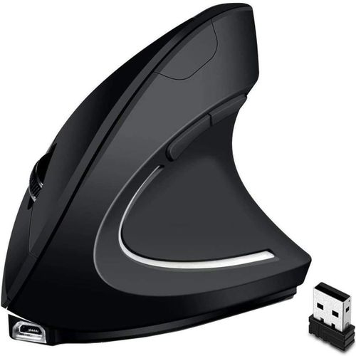 Souris sans fil verticale ergonomique, souris optique rechargeable, goodnice