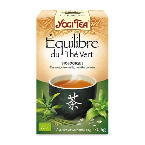 Equilibre Du Thé Vert Bio - 17 Infusettes Yogi Tea 