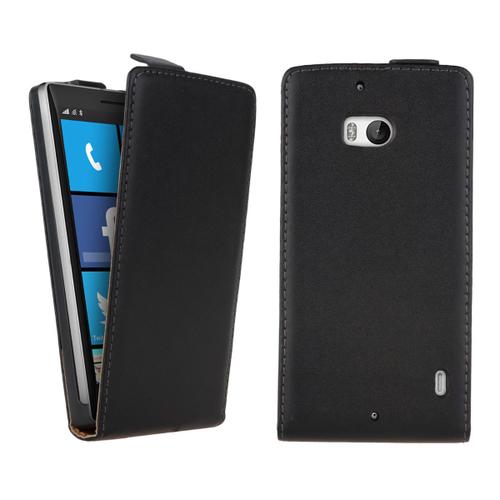 Etui De Protection Housse À Rabat Coque Clapet Pochette Verticale Style Véritable En Cuir Pu Polyuréthane Pour Nokia Lumia 930