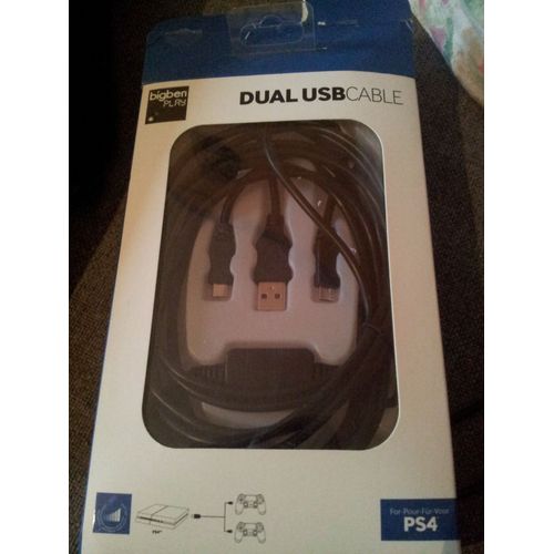 Dual usb cable ps4 bigben player