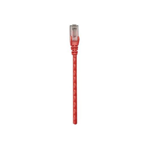 Intellinet Network Patch Cable, Cat6, 0.5m, Red, CCA, U/UTP, PVC, RJ45, Gold Plated Contacts, Snagless, Booted, Lifetime Warranty, Polybag - Cordon de raccordement - RJ-45 (M) pour RJ-45 (M) - 50...