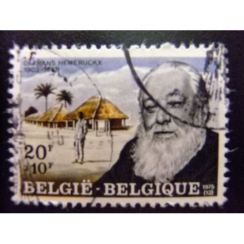 Belgique - België - 1975 - Frans Hemerijckx (Leproserie Et Portrait) - Yvert & Tellier Nº 1773 º Fu - Cob Nº 1778 º Fu