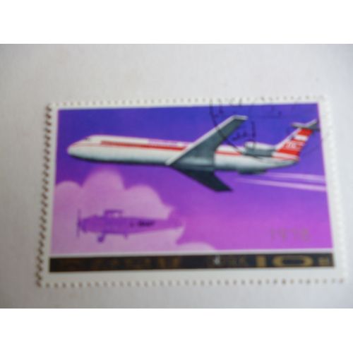 Timbre Dprk:Corée 1978:Avion Tchécoslovaquie".