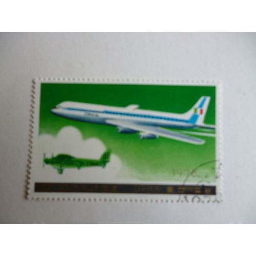 Timbre "Dprk:Corée 1978 : Avion :Italie".