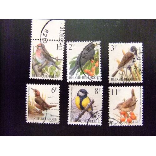 Belgique - België - 1990 - Oiseaux - Yvert & Tellier Nº 2457/60 +2425+2449 º Fu - Cob Nº 0000 º Fu