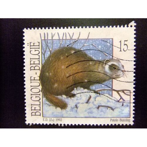 Belgique - België - 1993 - Fauna ( Putois - Ecureuil ) - Yvert & Tellier Nº 2477 + 2478 º Fu - Cob Nº 2477 +2478 º Fu