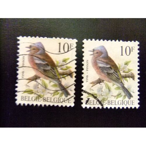 Belgique - België - 1990 - Oiseaux ( Pinson ) - Yvert & Tellier Nº 2350 º Fu - Cob Nº 2351 º Fu