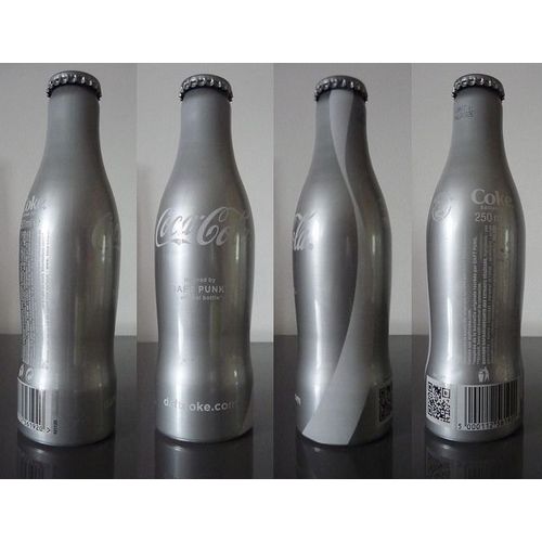 Bouteille Alu Coca Daft Punk Argent