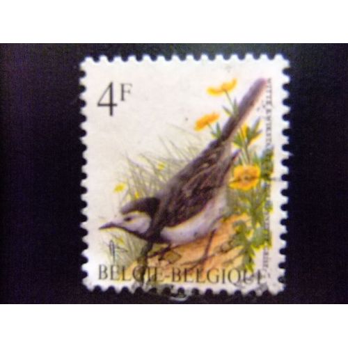 Belgique - België - 1992 - Faune Oiseaux (Bergeronnette Grise ) - Yvert & Tellier Nº 2474 º Fu - Cob Nº 2474 º Fu