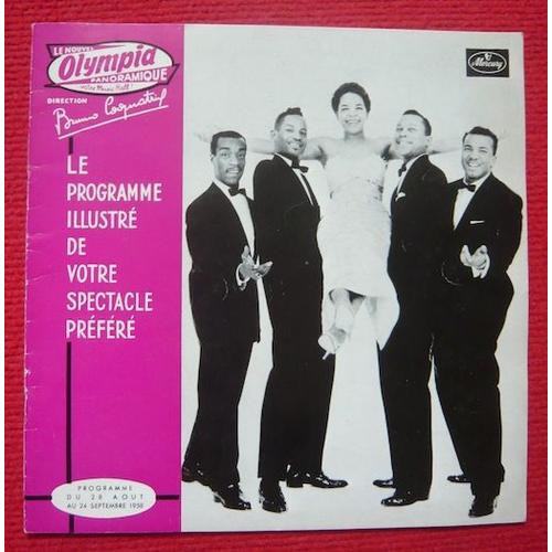 Programme Olympia 1958 Les Platters