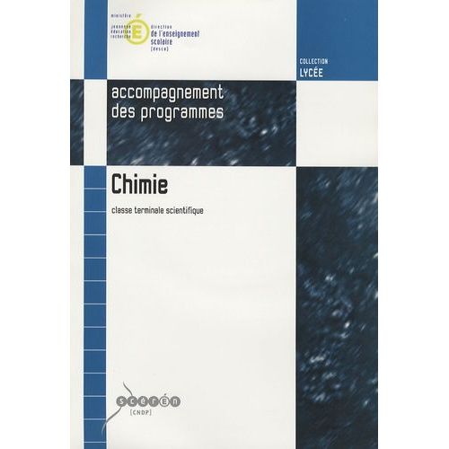 Chimie Tle Scientifique - Accompagnement Des Programmes (1 Cd-Rom)   de Treiner Jacques  Format Broch 