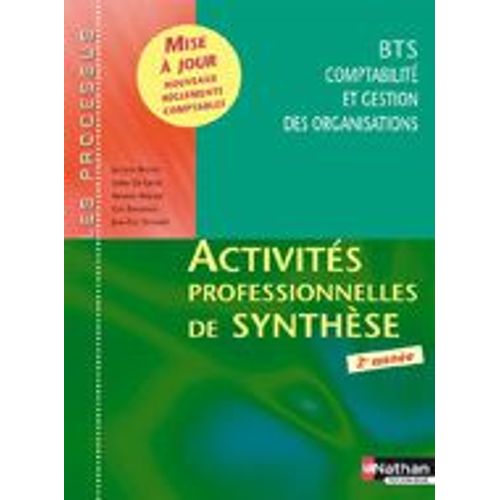 Activits Professionnelles De Synthse (Processus) Bts Cgo 2e Anne   de Boutet Jacques  Format Broch 