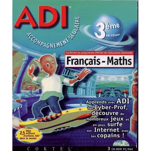 Adi Accompagnement Scolaire Français-Maths 3ème PC | Rakuten