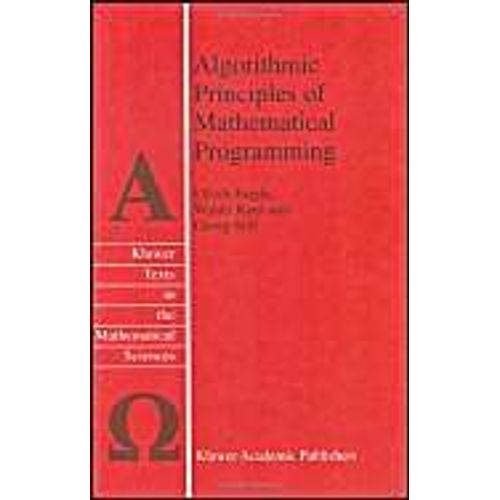 Algorithmic Principles Of Mathematical Programming    Format Reli 