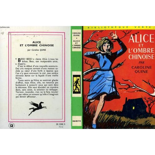Alice Et L'ombre Chinoise   de caroline quine  Format Reli 