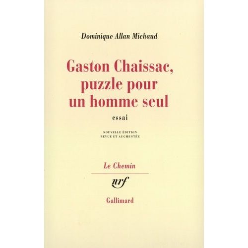 Gaston Chaissac - Puzzle Pour Un Homme Seul    Format Broch 