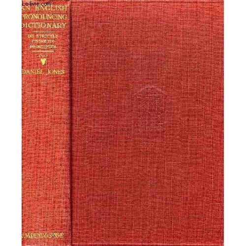 An English Pronouncing Dictionary de Jones Daniel M A