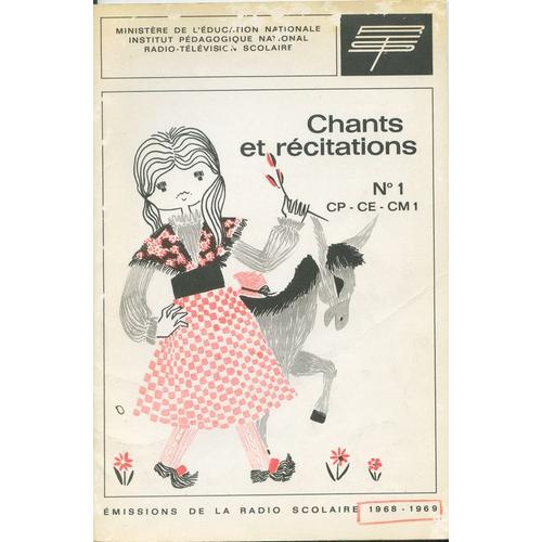 Chants Et Recitations 1968-69 - N1 Cp Ce Cm1 de Anonyme, .