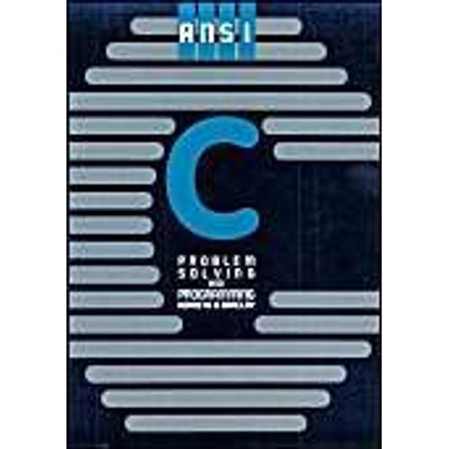 Ansi C.: Problem Solving And Programming   de Kenneth A. Barclay 