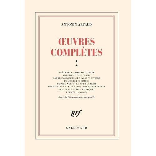 Oeuvres Compltes - Tome 1   de antonin artaud  Format Beau livre 