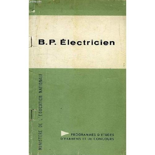B.P. Electricien, Options Equipement, Entretien, Production, Distribution   de Collectif