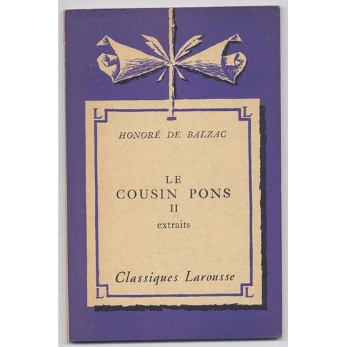 Le Cousin Pons, Volume 2   de Honor De Balzac 