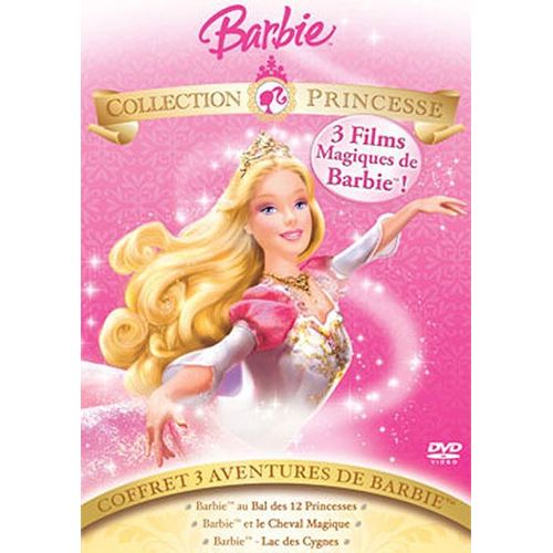 Barbie Coffret Princesse Collection Barbie et le cheval magique + Le lac des cygnes + Barbie