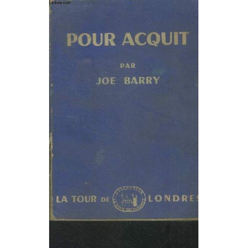 Pour Acquit   de joe barry  Format Broch 