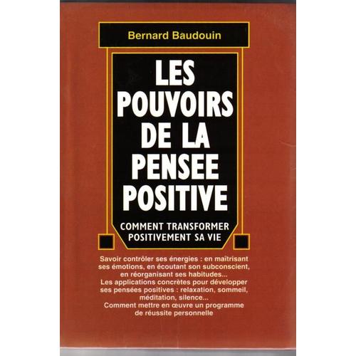 Les Pouvoirs De La Pens E Positive Sciences Humaines Et Spiritualit Rakuten