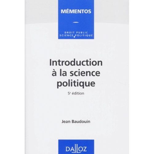 Introduction  La Science Politique    Format Beau livre 