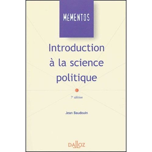 Introduction  La Science Politique    Format Grand Format 