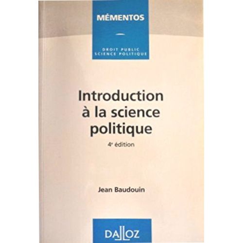 Introduction  La Science Politique    Format Grand Format 