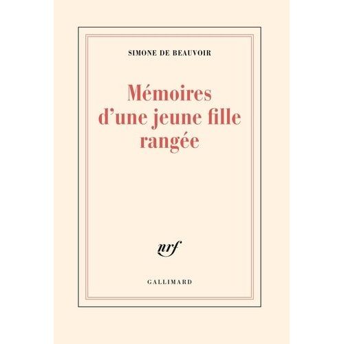 Mmoires D'une Jeune Fille Range    Format Grand Format 